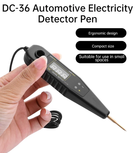 Penna Tester Per Circuiti Auto - 3V-120V, Display Digitale, Impugnatura Ergonomica, Per Riparazioni Domestiche - Foto 2