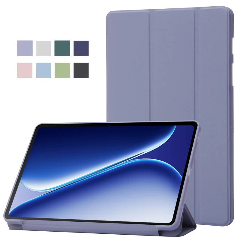 Sleek Trifold PU Leather Tablet Stand Case - Soft TPU Back Shell