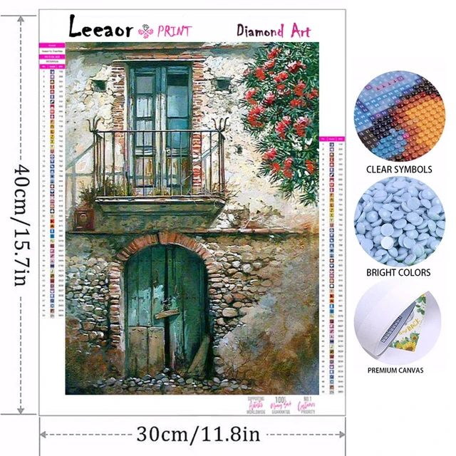DIY Large Diamond Painting Cross Stitch, Rural Scenery, Wall Art, Full  Round Drill, Embroidery for Home Decor, 5D - AliExpress