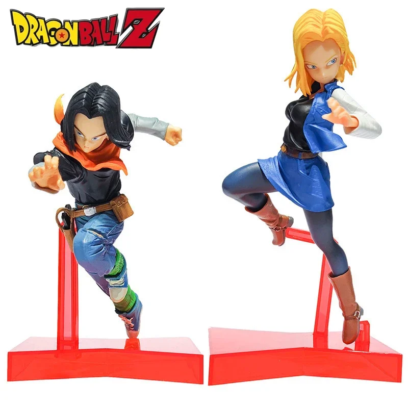 15-18.5Cm Anime Dragon Ball Lazuli Lapis Figura Android 17 18 Manga Statua Bambola Pvc Action Figurine Modello Da Collezione Giocattoli Regalo