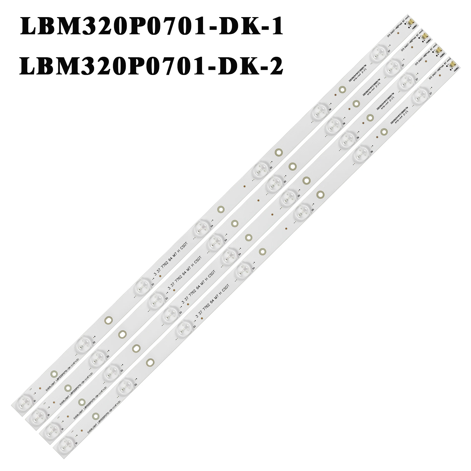Tira Conduzida Luz de Fundo tv Everlight 32ld165ru Lbm320p0701-dk1 Lbm320p0701-dk2 Lc32ld165ru 32e309r T3240m Lc-32ld166k Le32a3130