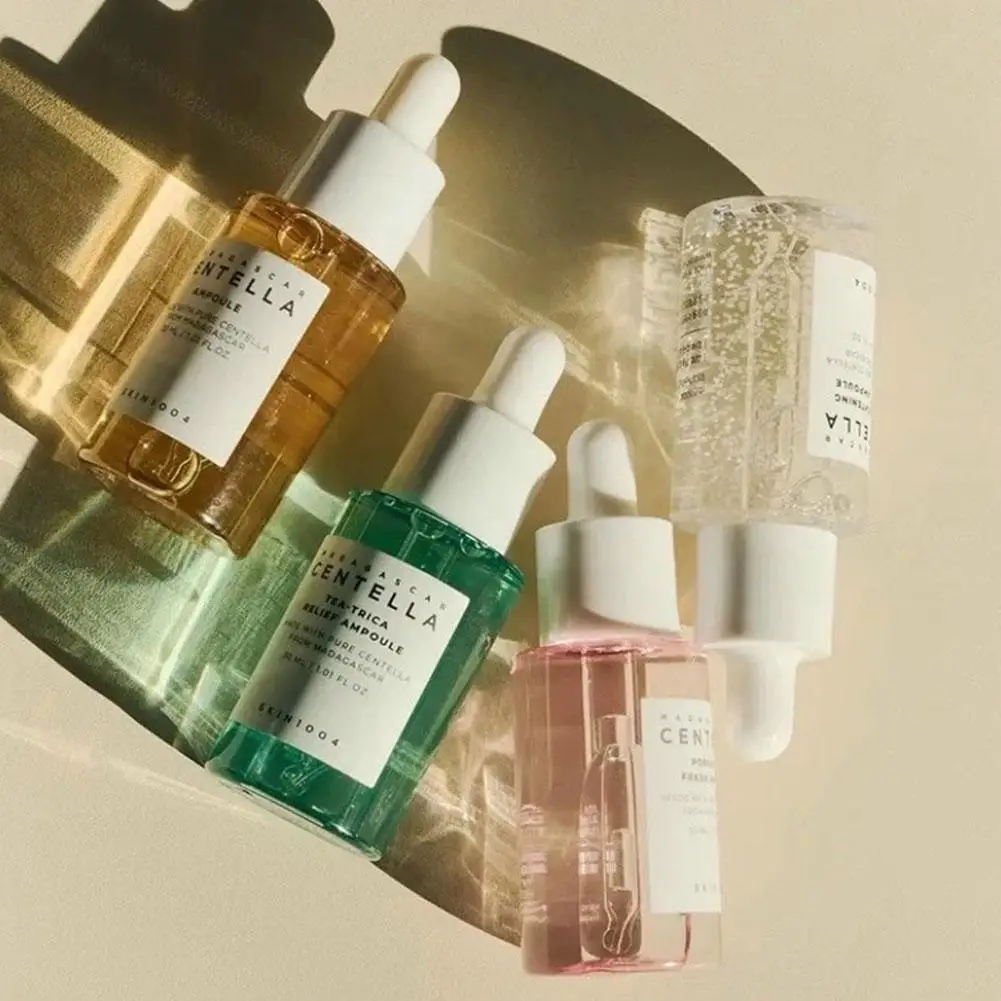 Centella Asiatica Skin Care Set Essence Soothing Repairing Skin Rejuvenation Nourishing Brightening Korean Cometics Skincare 3