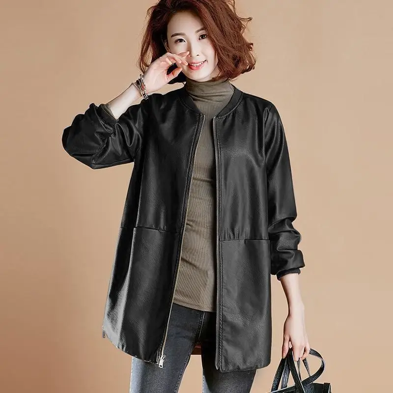 Рисунок 2 - Женская куртка из искусственной кожи на весну и осень