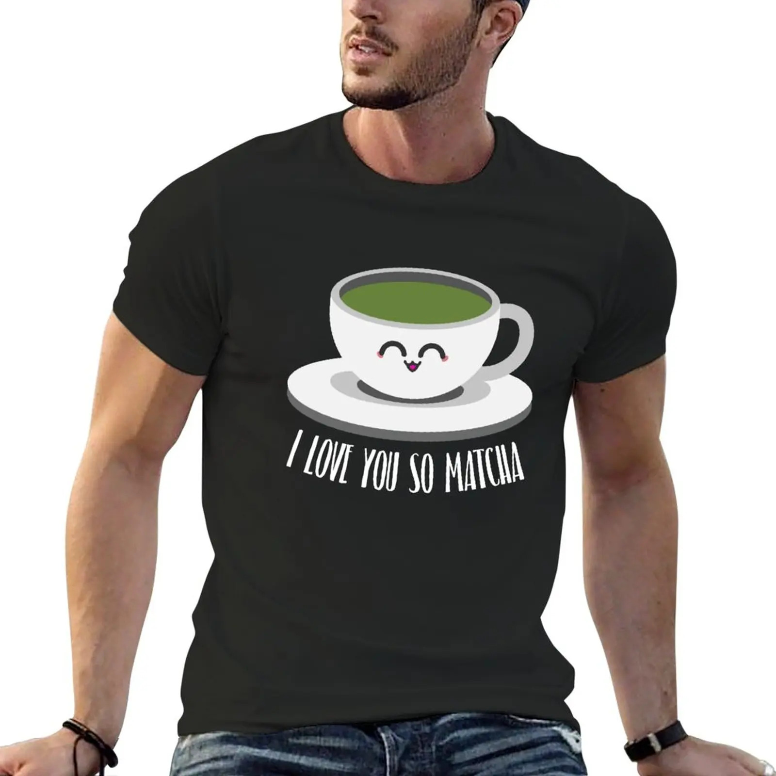 I Love You So Matcha Shirt Matcha Tea Shirt Matcha Shirt T-Shirt Summer Top Abbigliamento Per Uomo