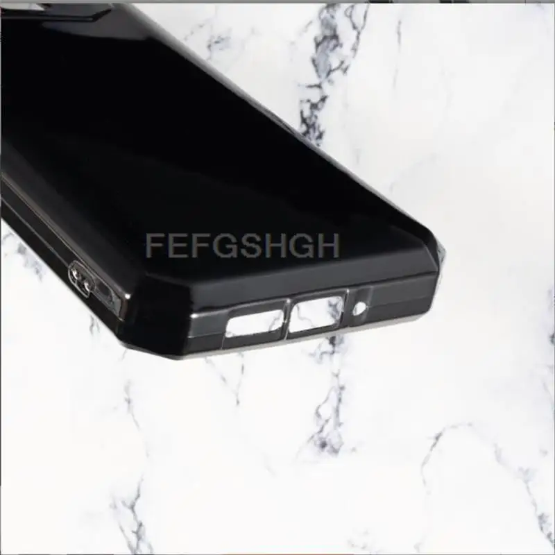 4 Pack IJTYHF Cover For Oukitel C50 5G (6.80 Inch) Screen Protector And Soft Silicone Shell Black Phone Case TPU Bumper - Tempered Glass 9H Hardness Protective Film