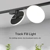 24W 36W 50W Led Track Fill Light Ultra-Thin Round Rotatable Ceiling Rail Track Lighting Floodlight for Clothing Store Cafe Lamps 1