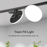 24W 36W 50W Led Track Fill Light Ultra-Thin Round Rotatable Ceiling Rail Track Lighting Floodlight for Clothing Store Cafe Lamps 1