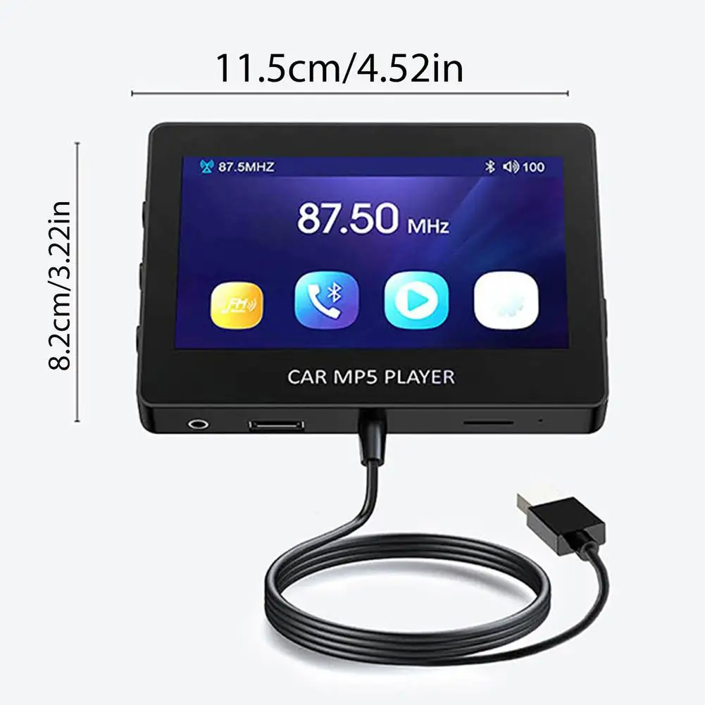 4.3 Inch Car Mp5 Player M6 Wireless Bluetooth-compatible Hands-free Mp5 With Remote Control Fm Transmitter Car Accessories
