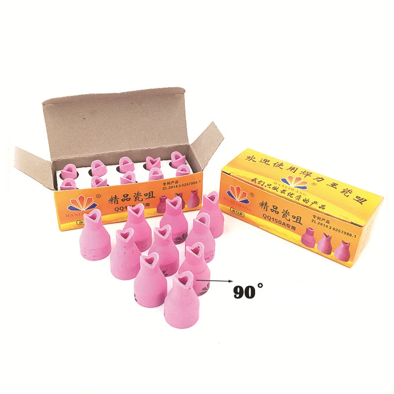 TIG Welding Porcelain Nozzle QQ150A TIG Inner Corner Outer Corner 90 degrees Protection Mouth Gun Mouth