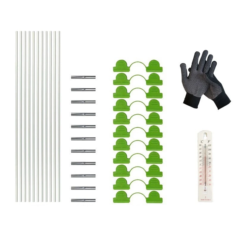 

25Pcs Removable Plant Stakes Kit For Grow Greenhouse Loop Tunnel, Anti-Rust Fiberglass Plant Support Frame Set Kit