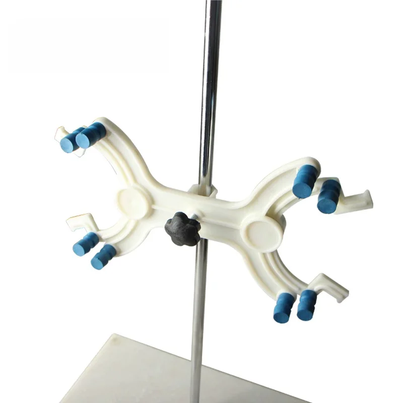 Marble Base for Laboratory Titration Stand Aluminum Burette Clamp Two-way Butterfly Clip Chemistry Experiment Equipment