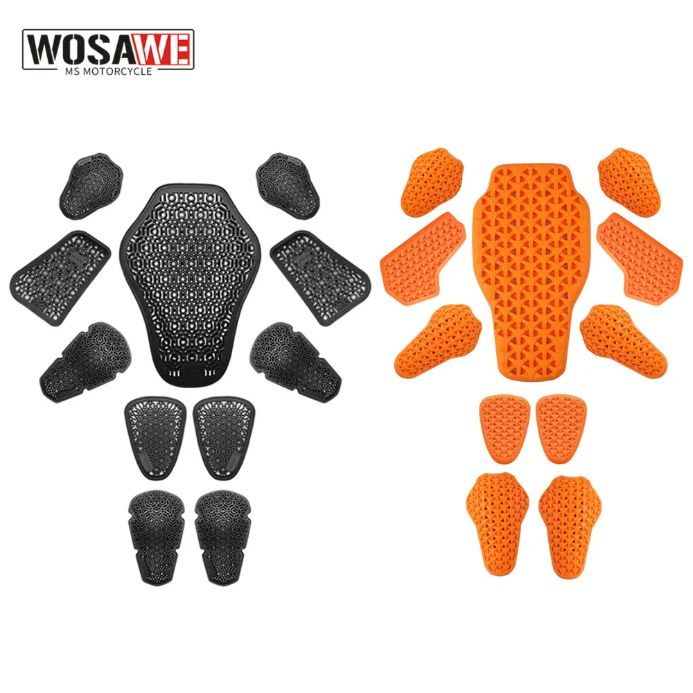 Motorcycle Armor CE certified Jacket Insert Back Protector High Elasticity Rider Armor Back Spine Protective Pad