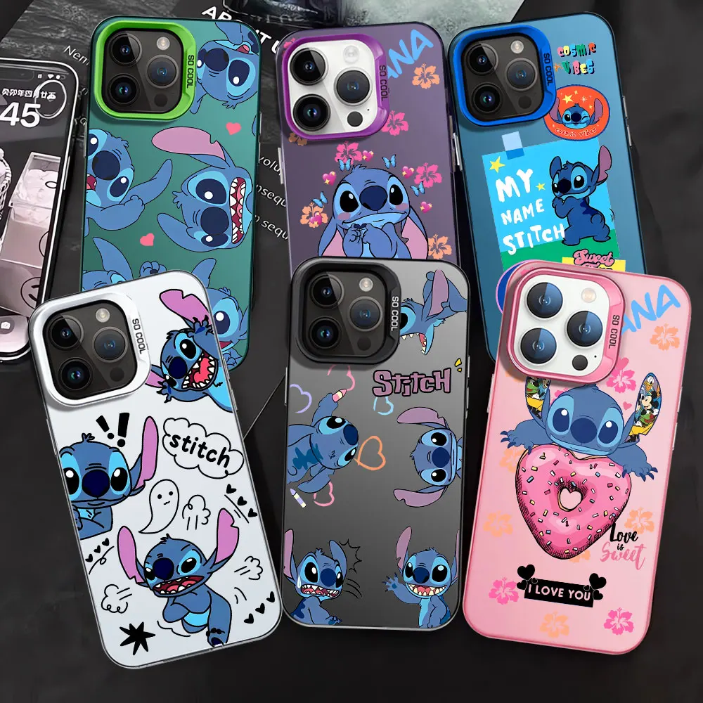 Disney Stitch Phone Case for iPhone XS Max XR 12 Pro 15 Plus 13 14