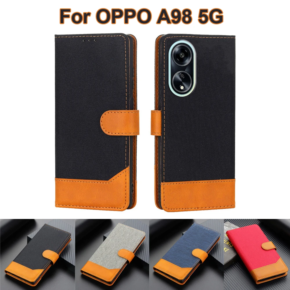 

Кожаный чехол-бумажник для Oppo A98, чехол для OPPO F23 A1, чехол для OPPO CPH2527 CPH2529 PHS110, оболочка