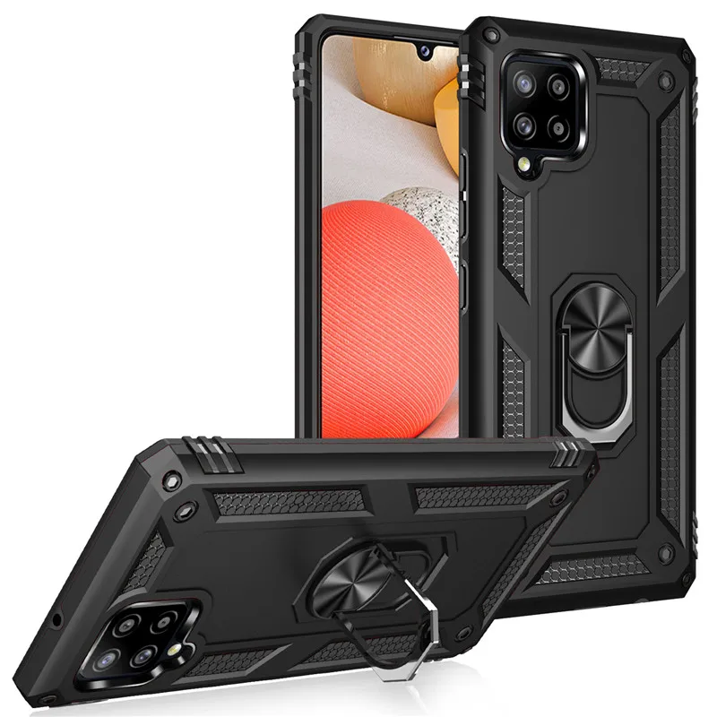 

Чехол для Samsung Galaxy A42, чехол для телефона, противоударный Магнитный чехол для Samsung A42, чехол для телефона с кольцом-держателем для Galaxy 42
