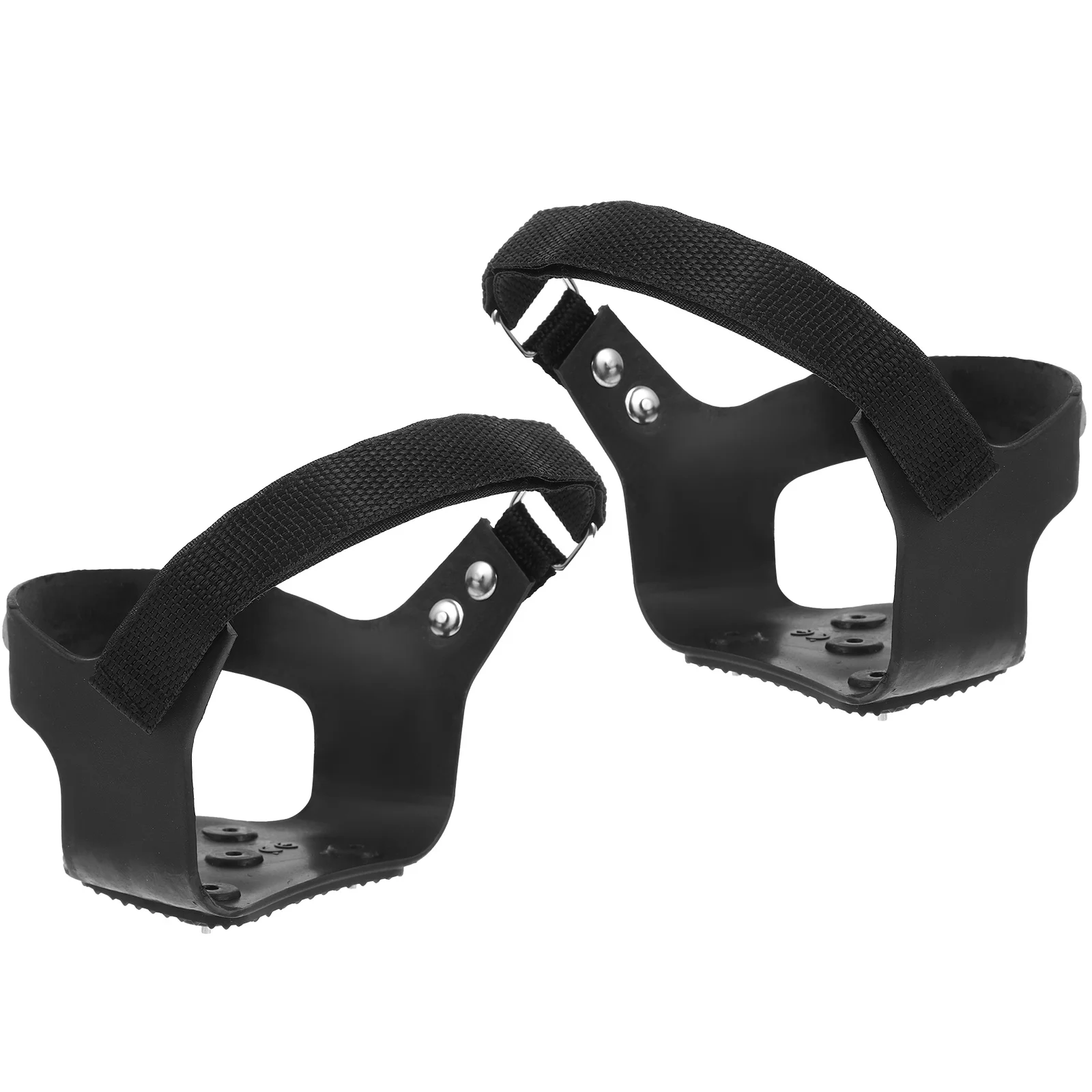 1쌍 신발 커버 5개의 톱니가 있는 고강도 클리트 미끄럼 방지 트랙션 등산, 걷..