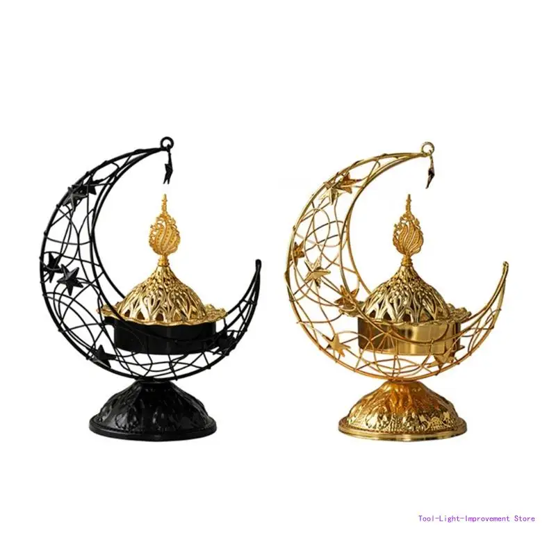 

C63E Eid Metal Censer Iron Aromas Fragrances Diffuser for Home Offices Decors