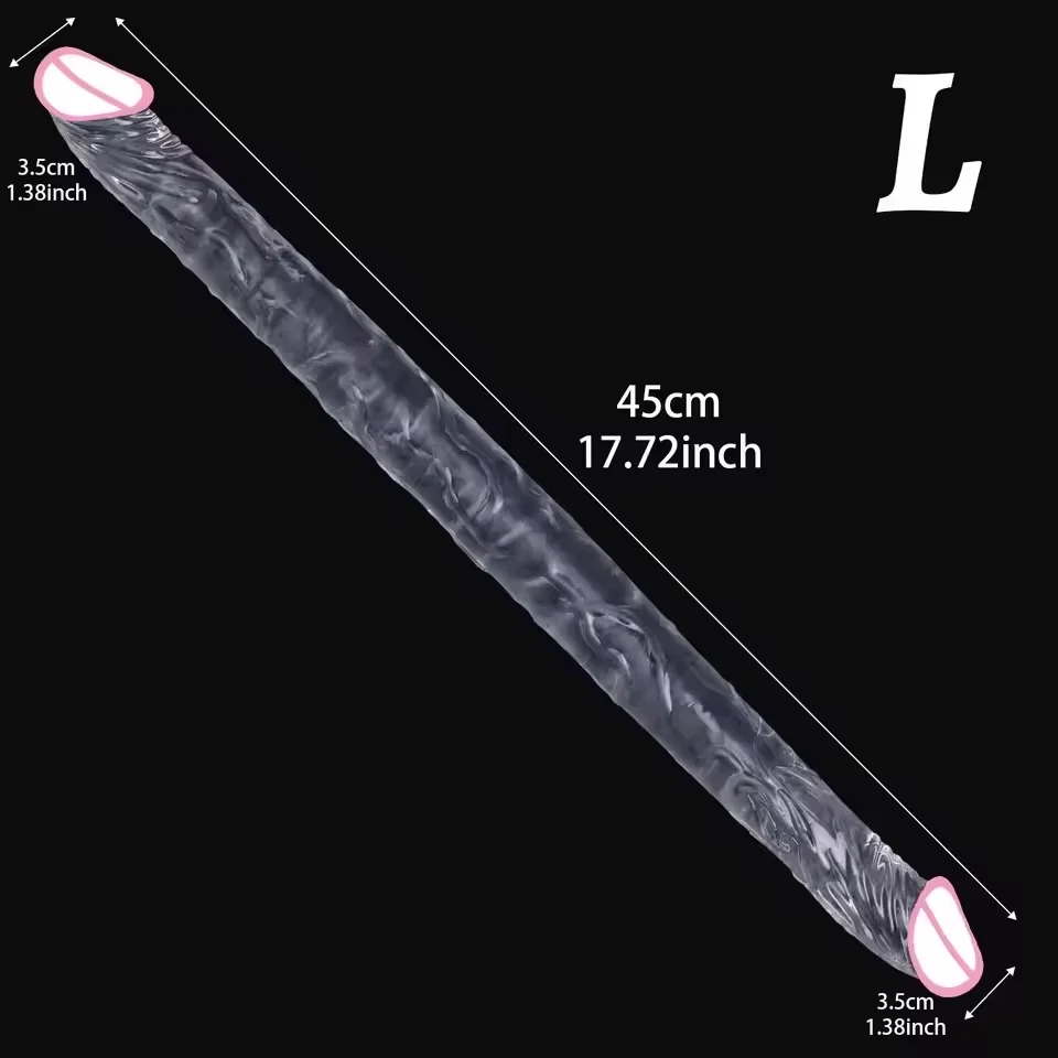 Double Headed Realistic Dildo For Couples And Lesbian Women_voghion.com