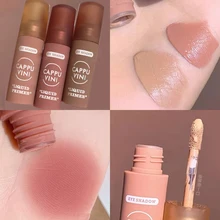 

Cappuvini matte eyeshadow cream smooth nude eye makeup long lasting waterproof orange Apricot nude liquid eyeshdaow