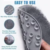 Wash The Foot Brush Body Cleanser Silicone Sponge Bath Massage Mat Shower Back Brush Wall Mounted Foot Wash Mat with Suction Cup 5
