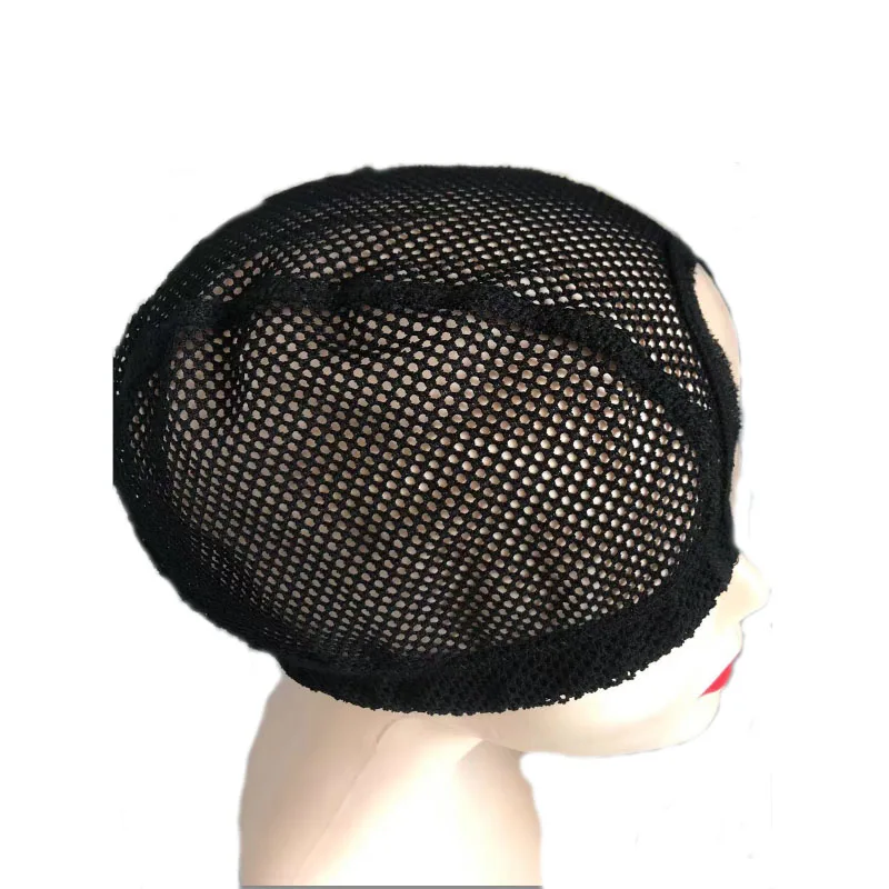 Wig Caps Hair Nets 1PC Big Hole Mesh Dome with Elastic Band for Making Wigs