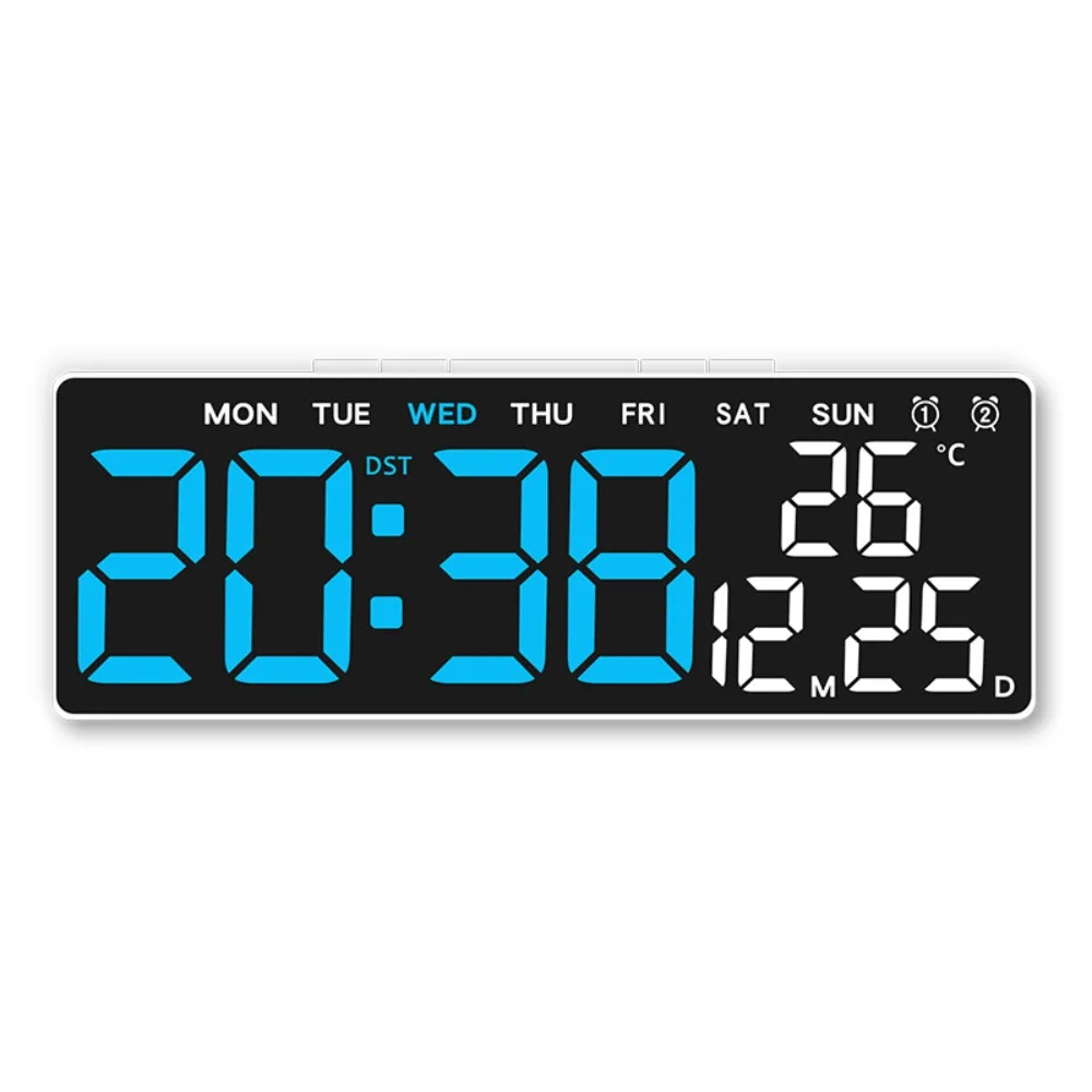 Digital Wall Clock with Multi-functional Date Display
