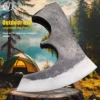 BA-KOR handmade Viking outdoor multi-purpose axe head, jungle logging axe, outdoor chopping axe head 1