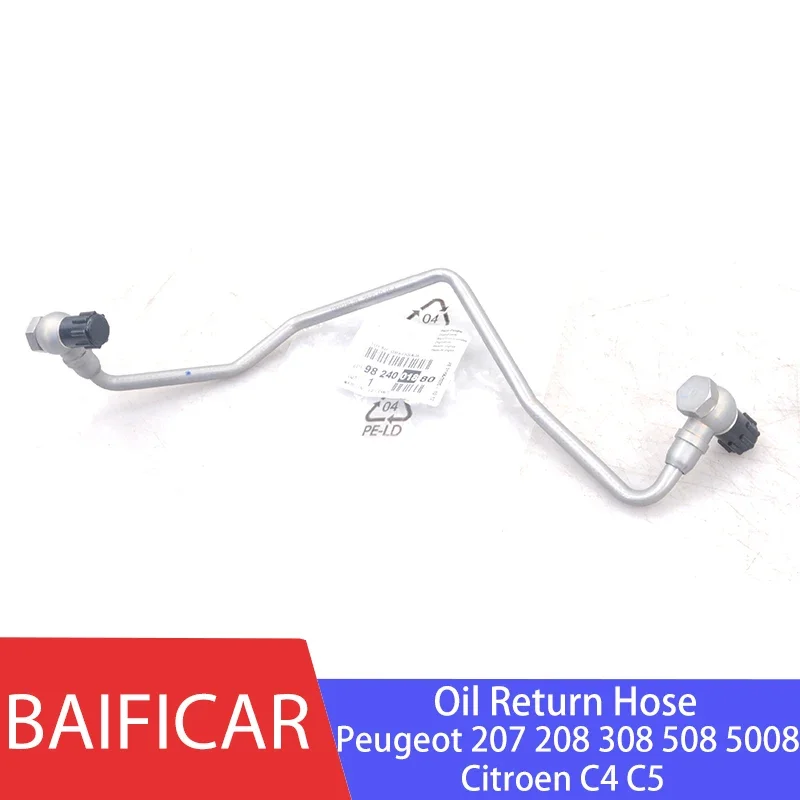 Turbocharger Parts Baificar Turbo Charger Oil Return Hose Feed Pipe 037956 for Peugeot Citroen