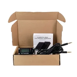 High - Performance FM Transmitter with LCD Display and USB - C Connectivity for Wireless Audio Broadcast (Black)