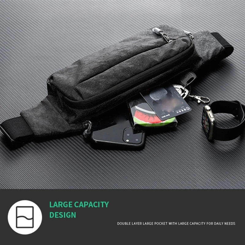 Outdoor Sports Phone Fanny Pack Nylon Waist Bags Belt Bag for Women Men