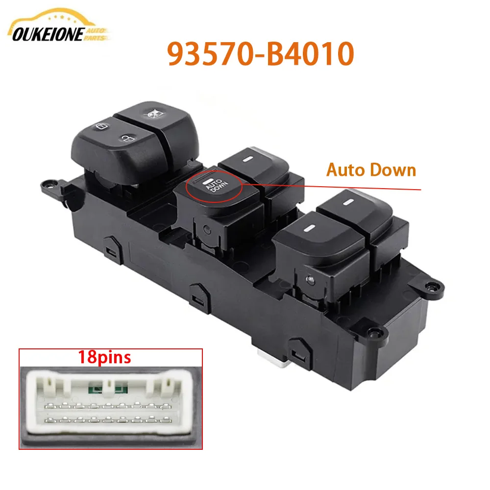 

Электрический переключатель управления окном 93570-B4010 для Hyundai i10 Doctor 10 мест Ear 1,0 sx 2013 2014 2015 2016 2017