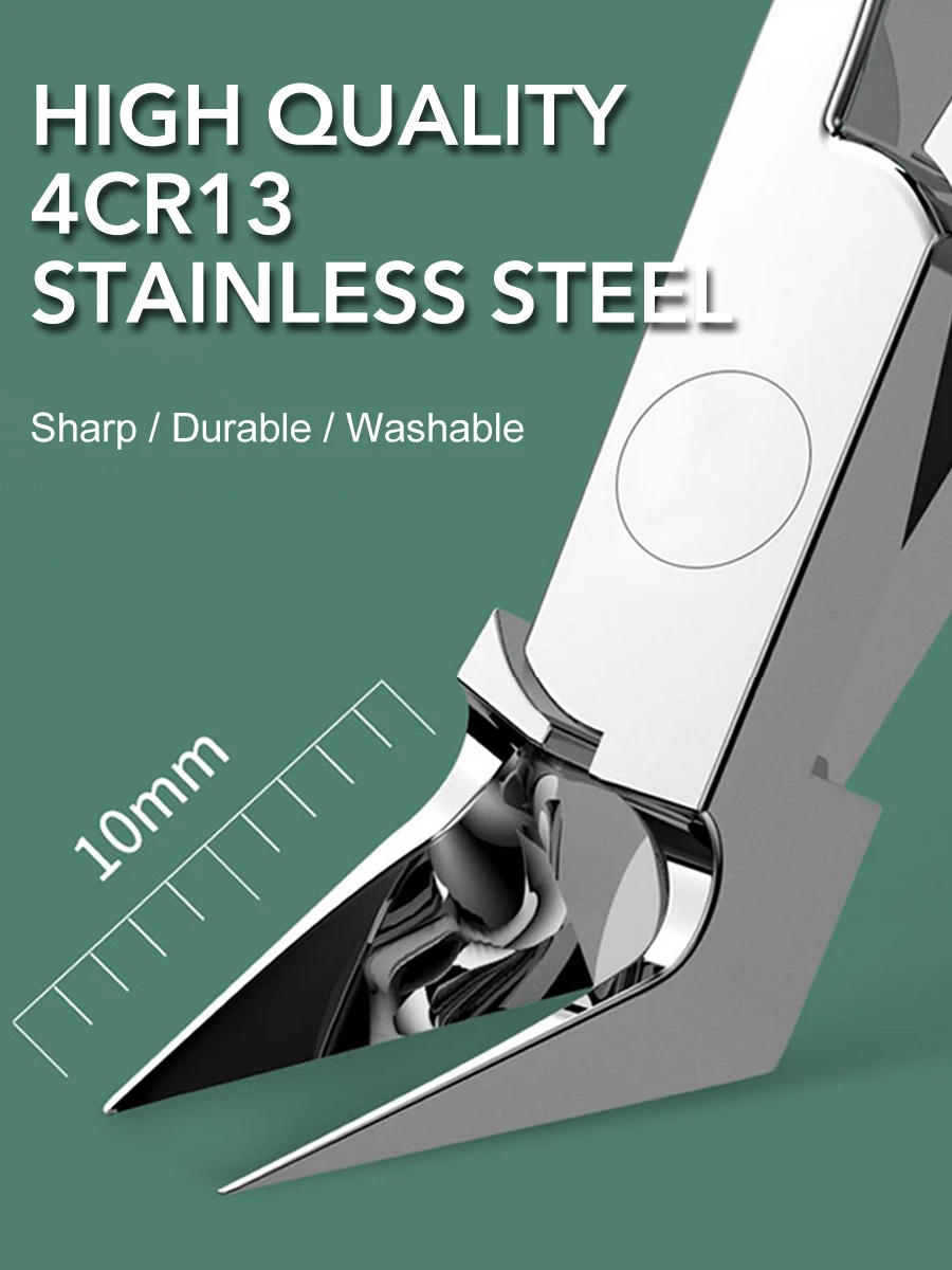 Description Picture 5 of item1Pcs Toenail Clippers For Thick Ingrown Nails Women Non-Slip Long Handle Toenail Cutter Trimmers Beauty Manicure Products Tools