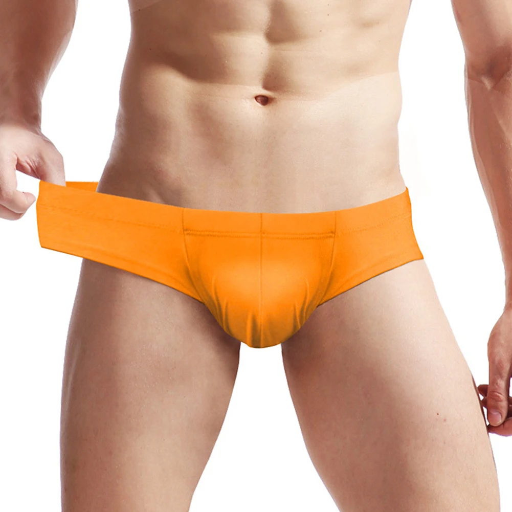 

Sexy Men Briefs Big Pouch U Convex Bikini Boxer Seamless Breathable Underwear Elasticity Comfort Underpants Solid Short Trunks