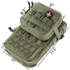 Mini Hydration Bag Tactical 2 In 1 Small MOLLE Hydration Pack Rip Away IFAK Medical Pouch Med Patch Pouch Hunting Bag 2