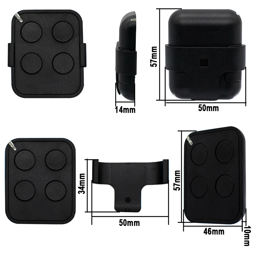 Nice Era Flor FL02RE FL04RE Garage Door Remote Control 433.92MHz Rolling Code Compatible NICE ON2 ON4 ON2E ON4E FLO2R-S FLO4R-S 6