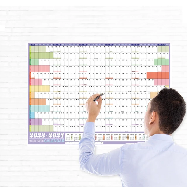2023-2024 Academic Year Wall Planner Calendar Yearly Daily Schedule To Do  List Agenda Organizer Home Office Work Planning Board - AliExpress