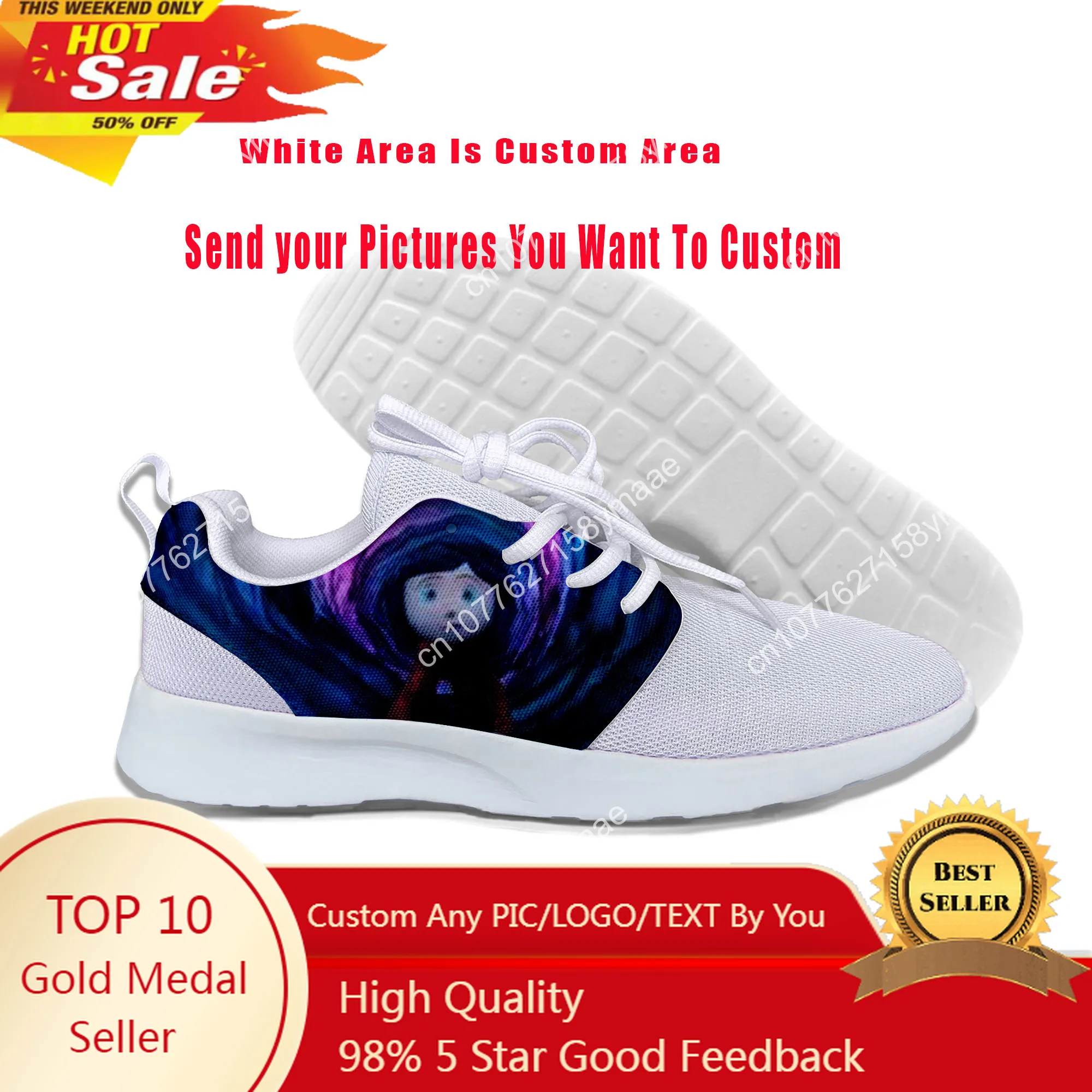 

Hot Cool Fashion Sneakers Handiness Casual Shoes Cartoon Cute Funny Men Women Coraline The Secret Door Classic Running Shoes