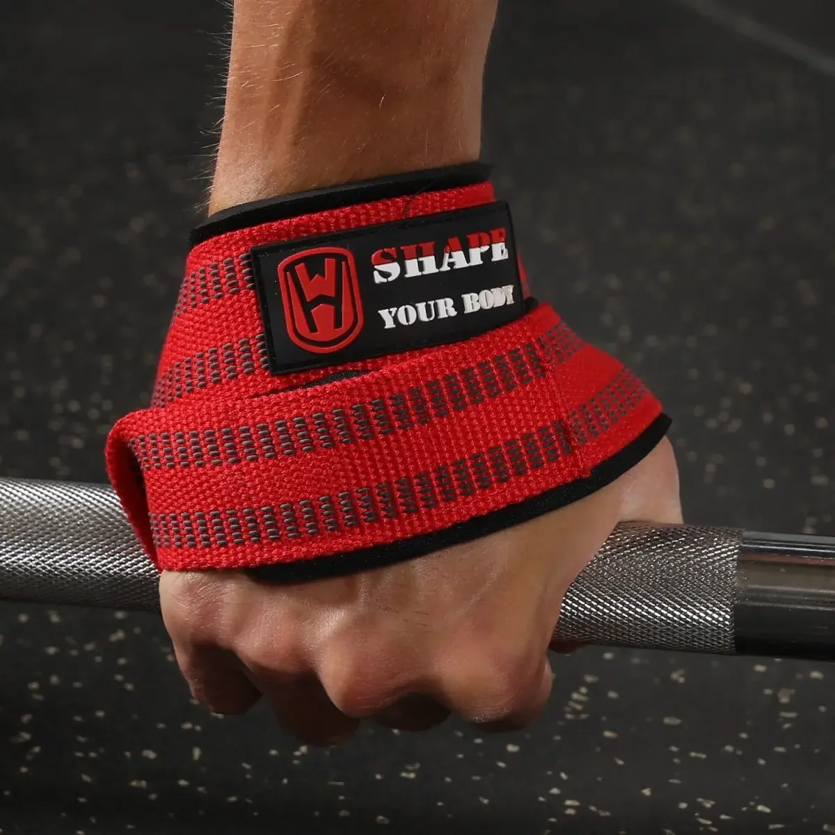 WOSWEIR-Fitness Anti-Rutsch-Gewichtheben Handgelenk Rallye-Handschuhe Verdickung Pull-up Hantel Horizontaler Stangengriff für Gymnastik – Detail 8