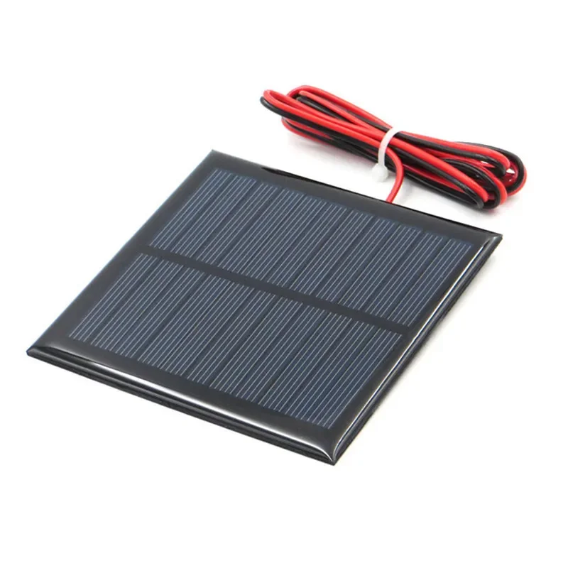 Solar Panel 4V 5V 5.5V 1W 1.6W 150mA 160mA 200mA 250mA 500mA With Wire Mini Solar System DIY For Battery Cell Phone Charger 1PCS