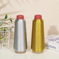 Premium Gold & Silver Silk Embroidery Thread - 150D, 3600M (Gold and silver)