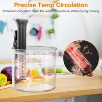 Cuiseur Sous Vide étanche 1800W, circulation par Immersion, cuisson précise avec affichage numérique LED, chauffage intelligent pour mijoteuse 3