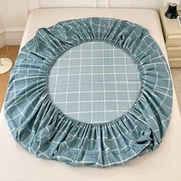 Drap-housse en coton avec bandes élastiques, housse de matelas réglable antidérapante pour lit Double King, antidérapant, 140x200 160x200 200x200cm 4