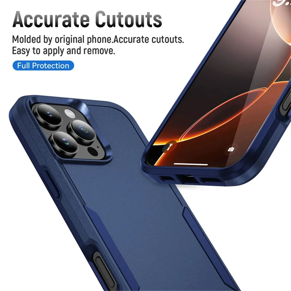 Shockproof Phone Case For Iphone Pro Max Plus Rugged Protection_voghion.com