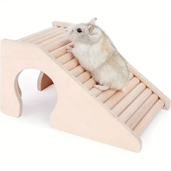 Casetta per Criceti, Scala per Arrampicata per Piccoli Animali come Criceti, Gerbilli, Topi o Animali di Simili Dimensioni