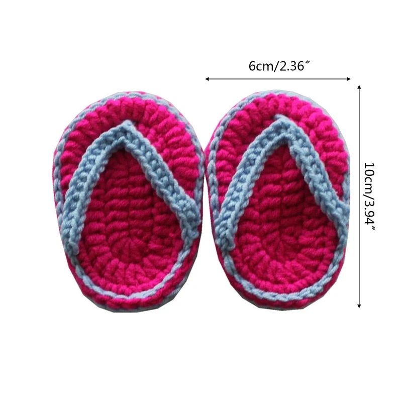 

Newborn Photography Props Handmade Crochet Baby Slippers Baby Assistant