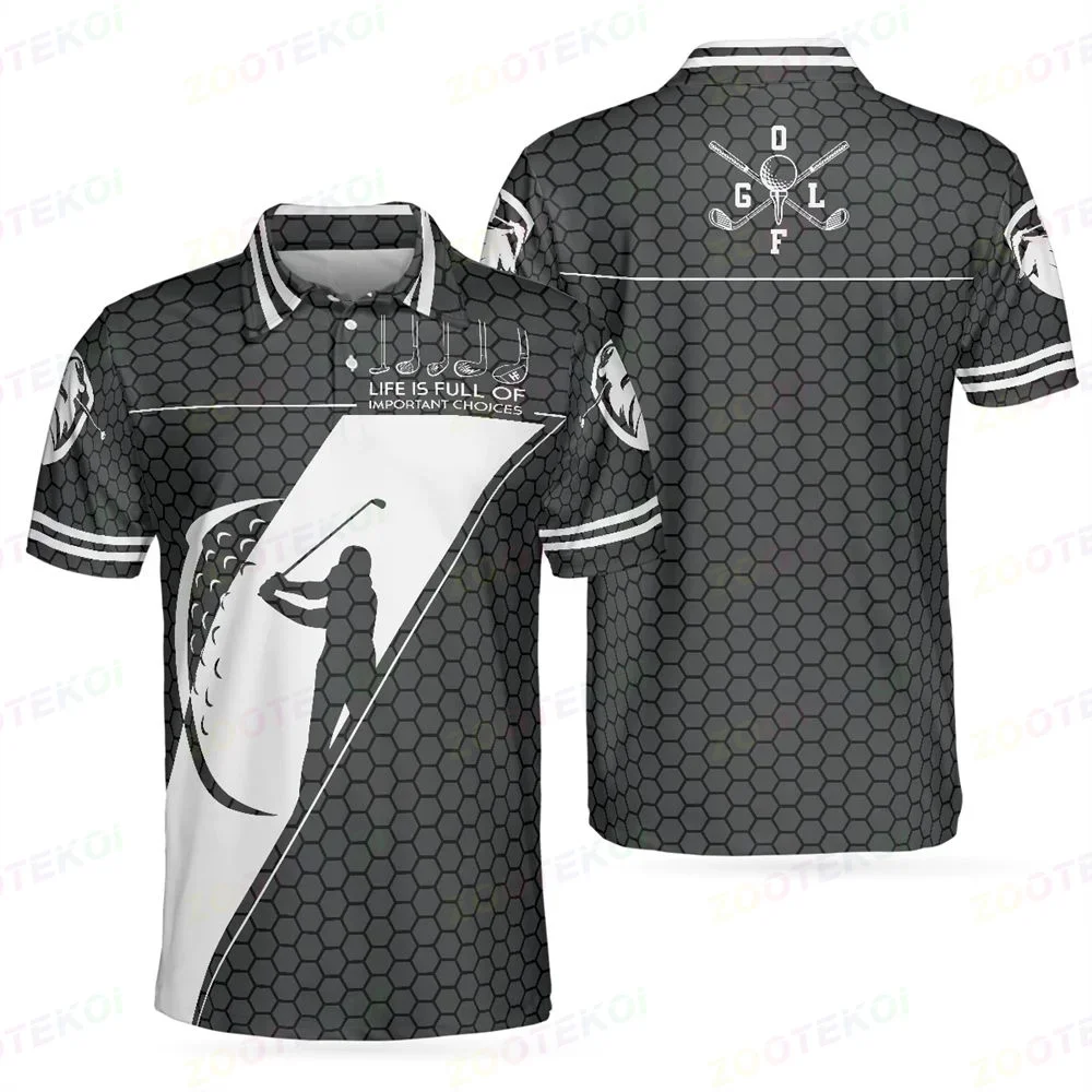 Golf Wear T-shirt Men Coach Fashion Lapel Polo Shirt Fishing Tops Badminton Breathable Sports Jersey Football Golf Quick Dry