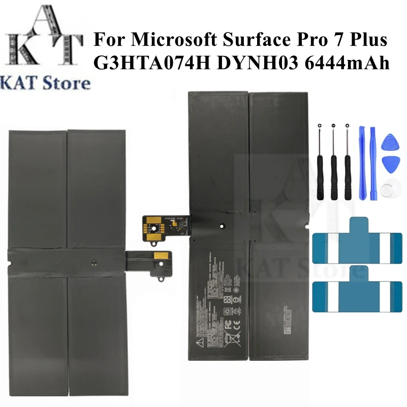 

G3HTA074H 6444mAh Tablet Battery For Microsoft Surface Pro 7 Plus 2021 1960 Batteria Spare Part Replacement