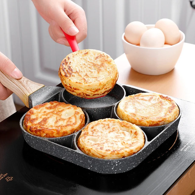 Egg Frying Pan Nonstick Pancake Pans 2/4-Cups Cookware Pancake Pan Egg Pan  Suitable for Gas Stove Induction Cooker Cookware Pan - AliExpress