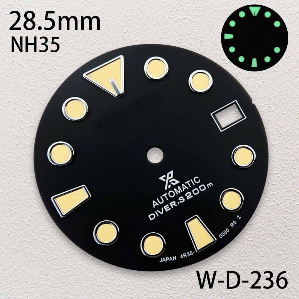   ߱ ð ׼ S ΰ ̹ ̾, NH35, NH36, 4R ڵ Ʈ c3  , 28.5mm