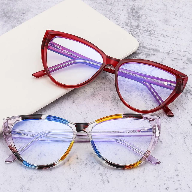 Unique Irregular Cat Eyes Anti-blue  Cat Eye Glasses Frames Women - Cat  Eye - Aliexpress